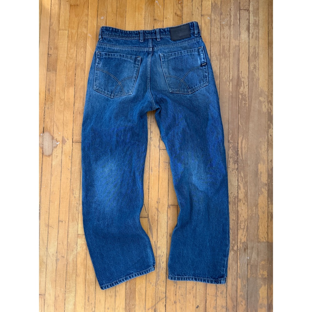 Vintage Gas Jeans Distressed Straight Baggy Size 32x30 - Picture 2 of 5